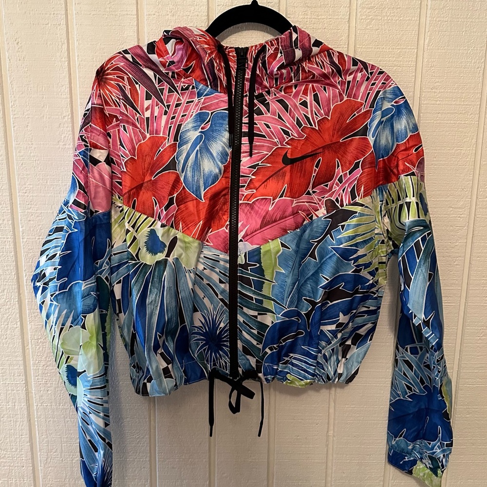 Nike Jungle Hawaii Wind Breaker Coat Jacket Palm Tree Pink Red Green Blue